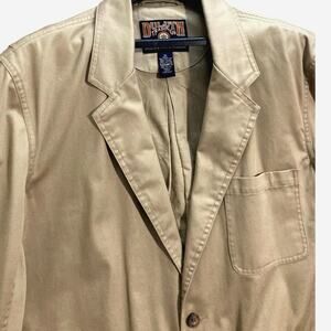 Duluth Trading Co. Canvas Sport Coat Men's XL Tan Barn 2 Chore Pockets Hunting